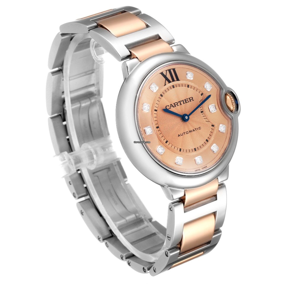 IMG_9081 Cartier Ballon Bleu 36mm Womens watch Automatic Steel WE902054 Replica 4