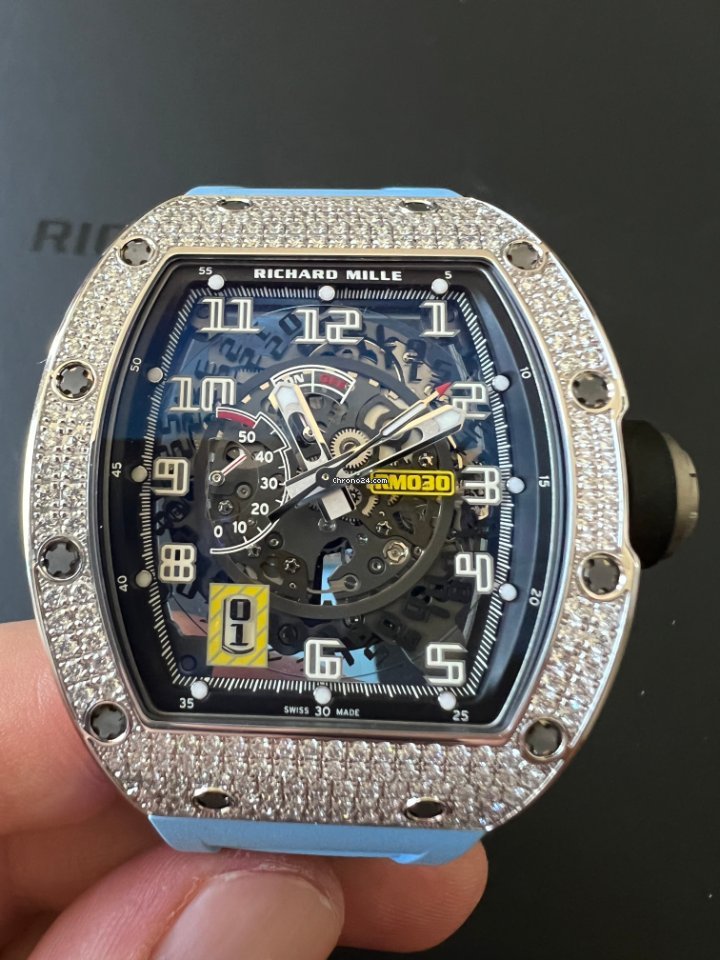 IMG_9081 Richard Mille RM 030 Mens watch Unisex Automatic White gold RM30 WG Replica 4