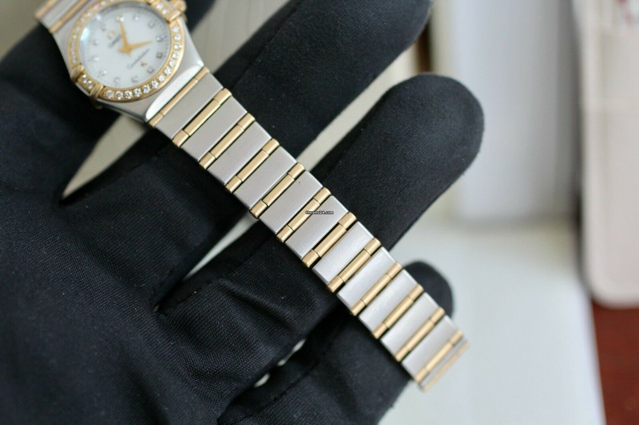 IMG_9081 Omega Constellation Womens watch Quartz Gold Steel 1267.75.00 Replica 4