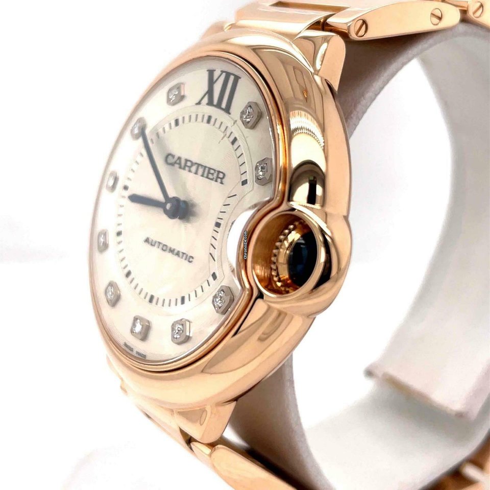Cartier Ballon Bleu 36mm Automatic Rose gold WE902026 Replica 4