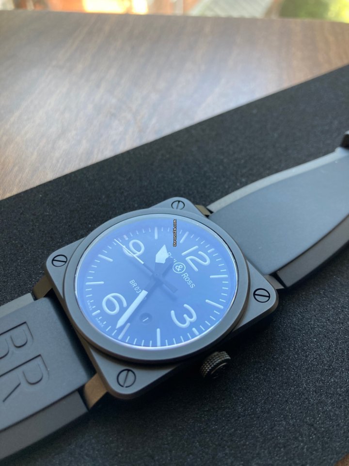 IMG_9081 Bell & Ross BR 03-92 Ceramic Mens watch Unisex Automatic Ceramic BR0392-BL-CE Replica 4