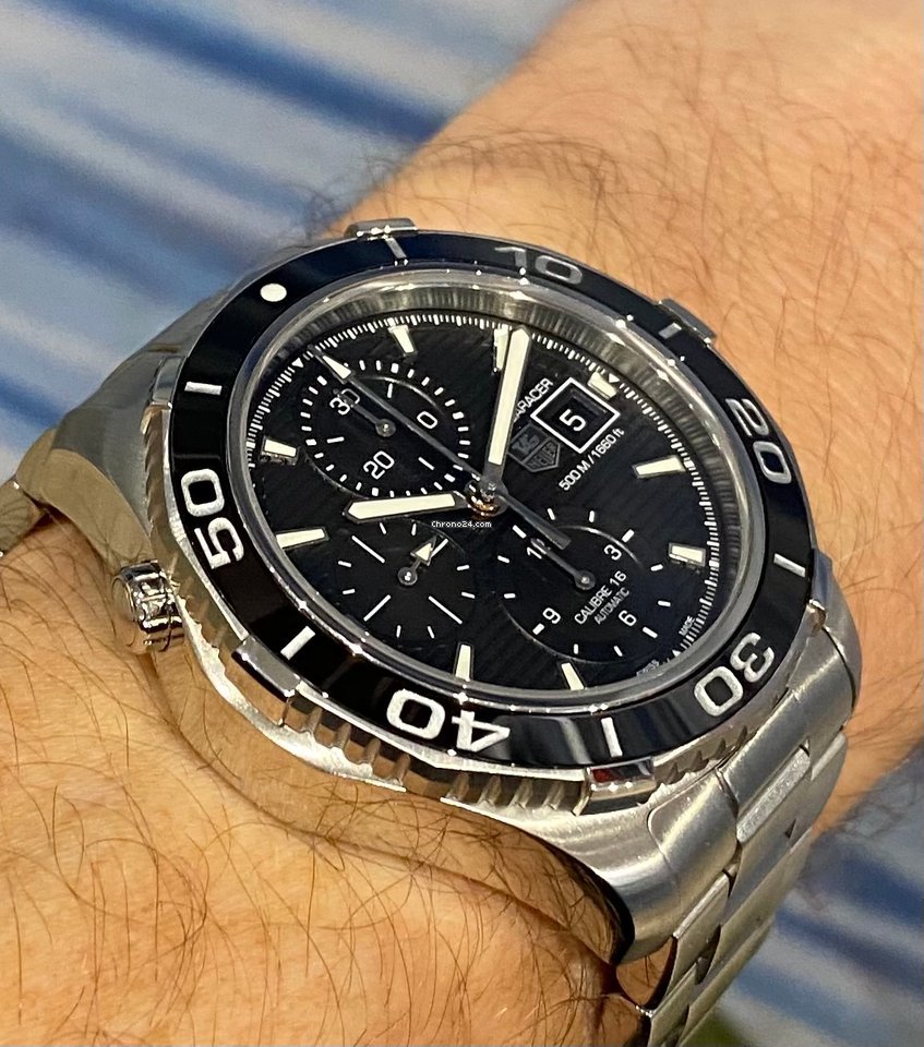 IMG_9081 TAG Heuer Aquaracer 500M Mens watch Unisex Automatic Steel CAK2110.BA0833 Replica 4