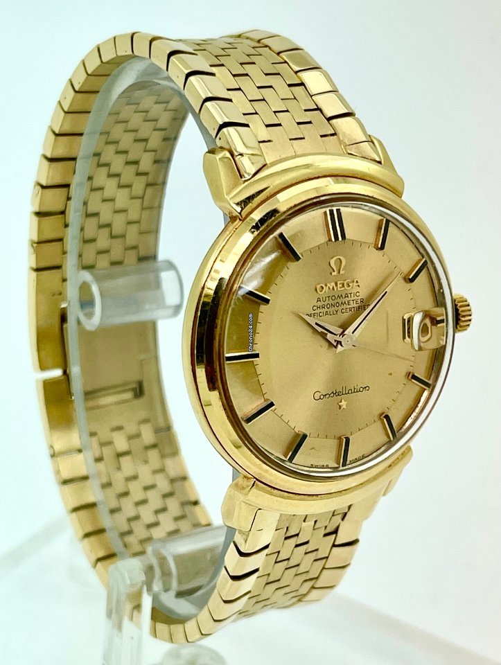 IMG_9081 Omega Constellation Mens watch Unisex Automatic Yellow gold 168.002 Replica 4