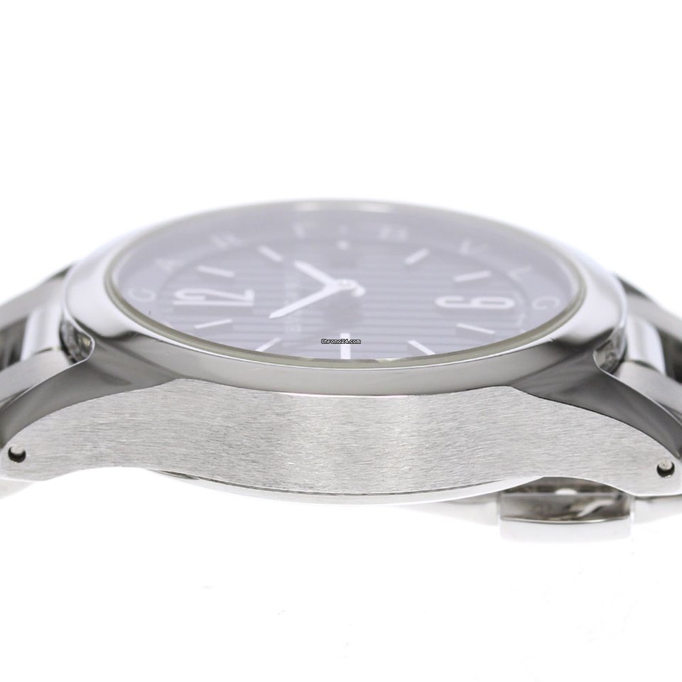 IMG_9081 Bulgari Mens watch Unisex Quartz Steel ST30S Replica 4