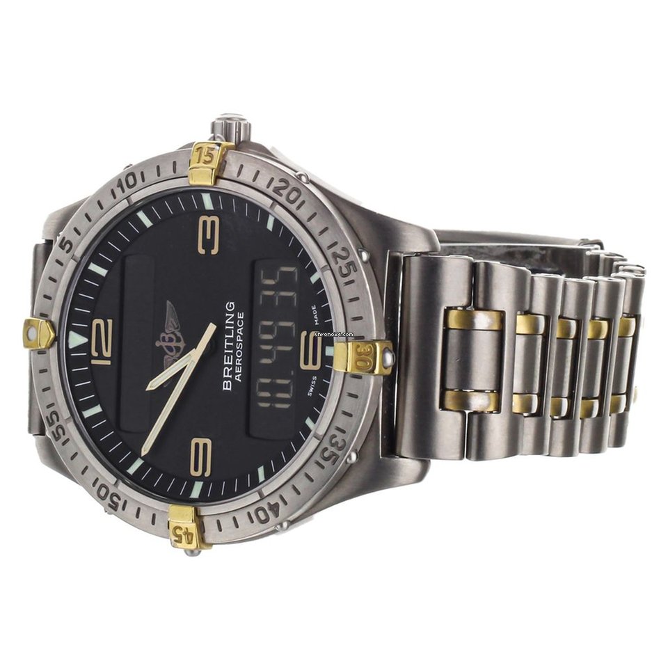 IMG_9081 Breitling Aerospace Mens watch Unisex Quartz Titanium F56062 Replica 4