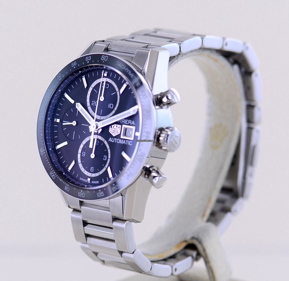 IMG_9081 TAG Heuer Carrera Calibre 16 Mens watch Unisex Automatic Steel CV201AJ Replica 4