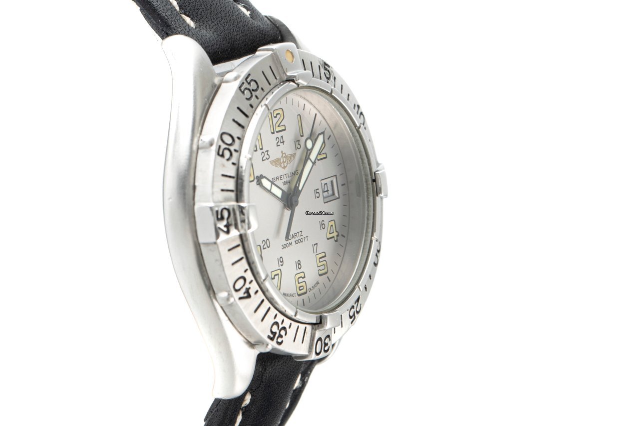 IMG_9081 Breitling Colt Quartz Mens watch Unisex Quartz Steel A57035 Replica 4
