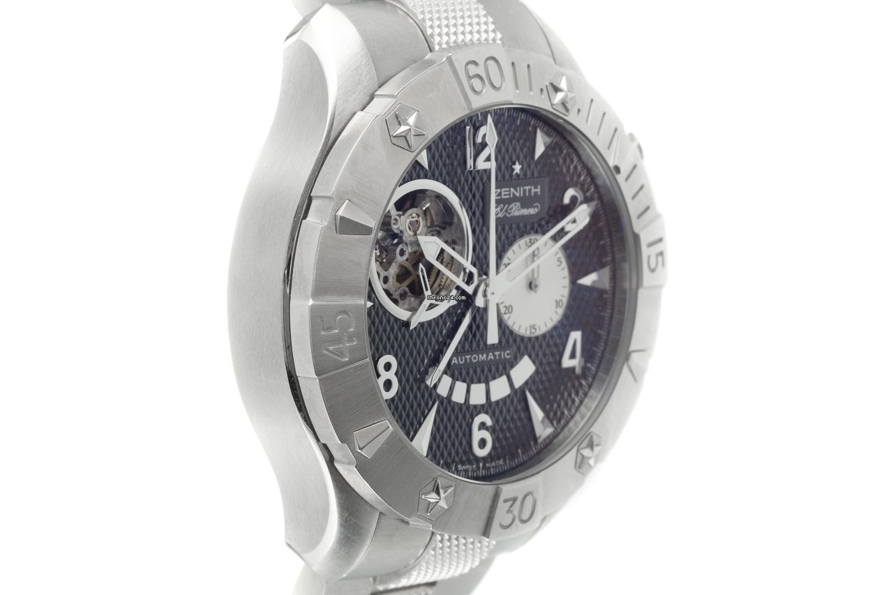 IMG_9081 Zenith Defy El Primero Mens watch Unisex Automatic Steel 03.0526.4021 Replica 4