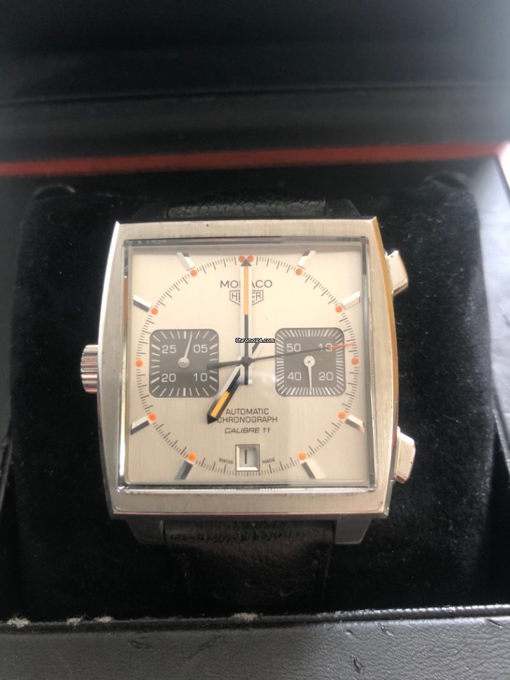 IMG_9081 TAG Heuer Monaco Calibre 11 Mens watch Unisex Automatic Steel CAW211C.FC6241 Replica 4