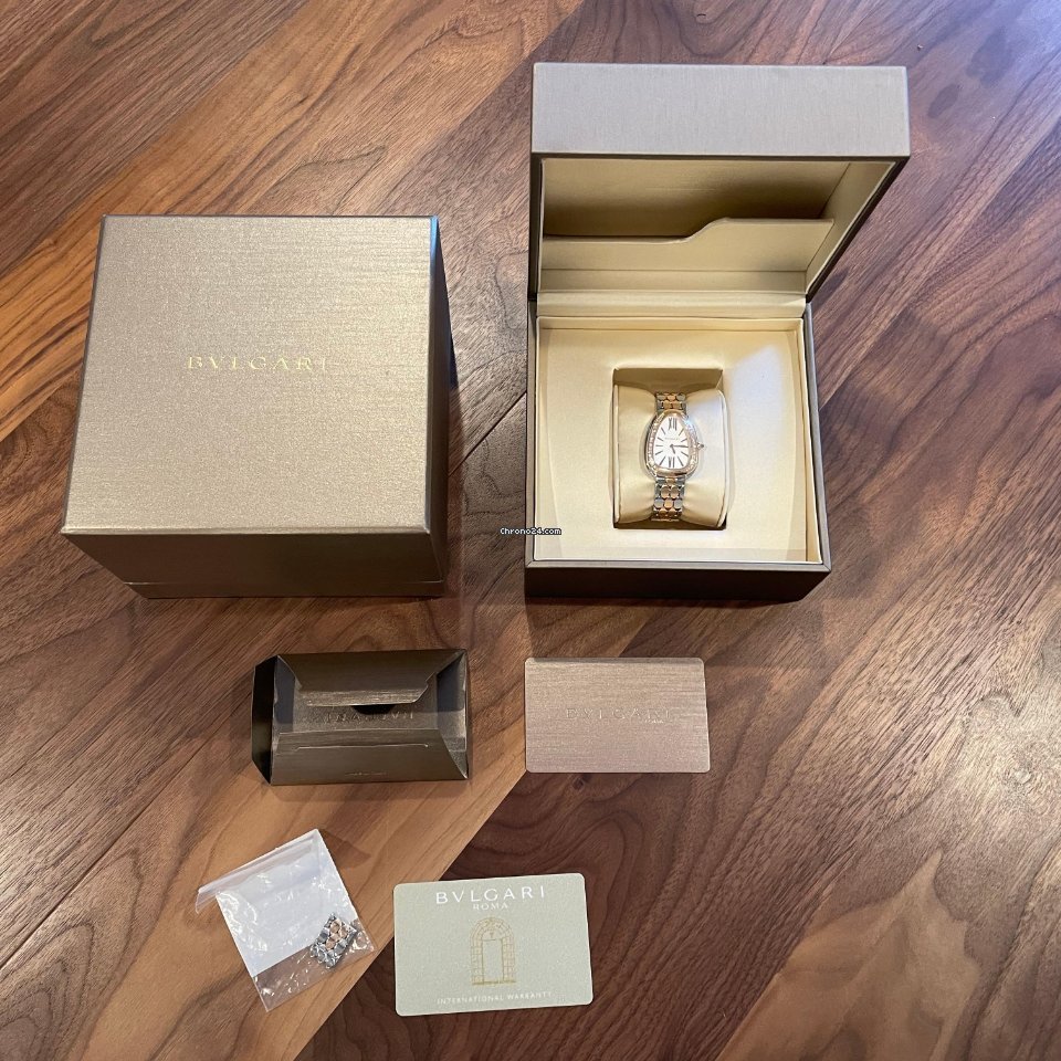 Bulgari Serpenti Womens watch Quartz Gold Steel 103274 Replica 4