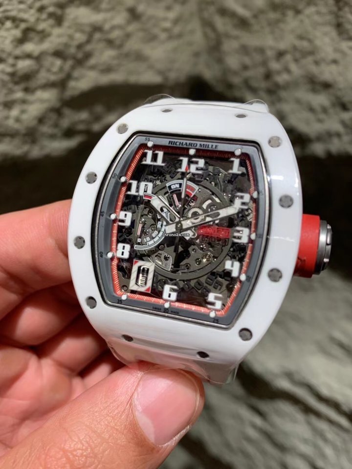 Richard Mille RM 030 Mens watch Unisex Automatic Ceramic Richard Mille Rm 030 White Replica 4