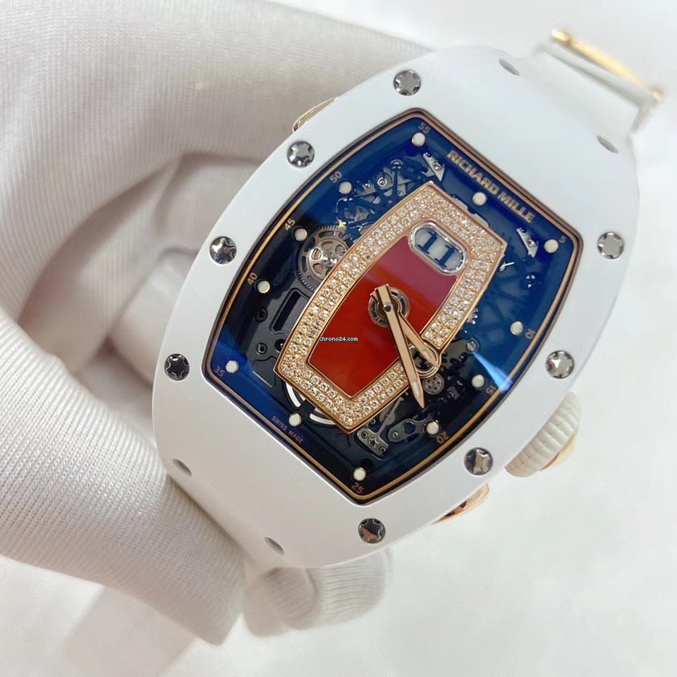 Richard Mille Womens watch Automatic White gold Richard Mille RM037 White Gold Replica 4