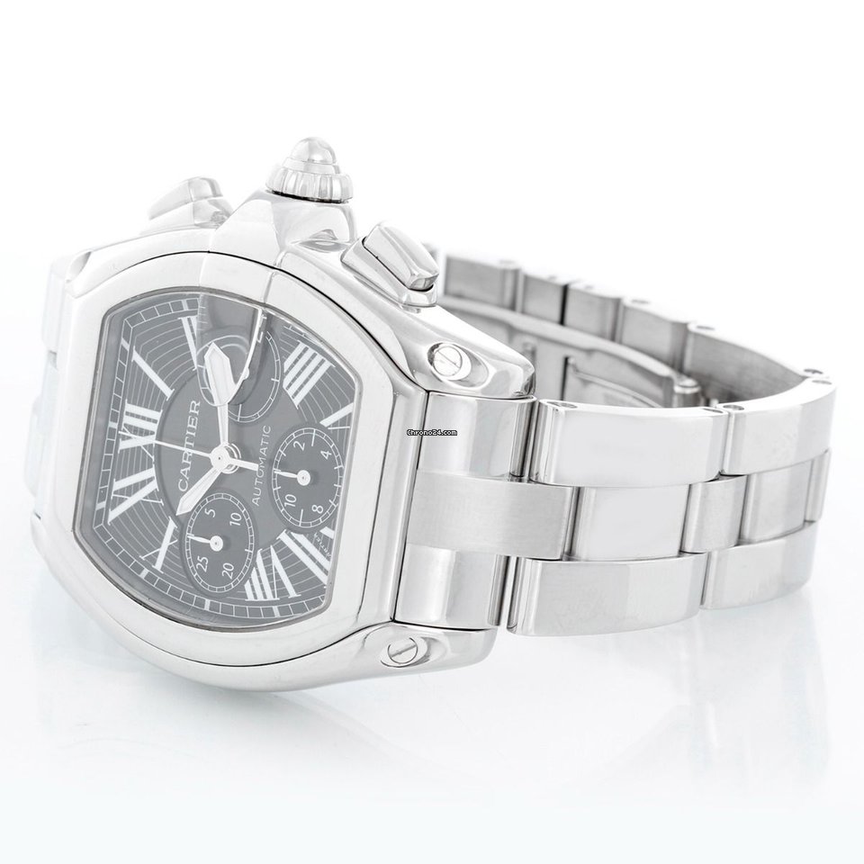 IMG_9081 Cartier Roadster Mens watch Unisex Automatic Steel W62041V3 2510 Replica 4
