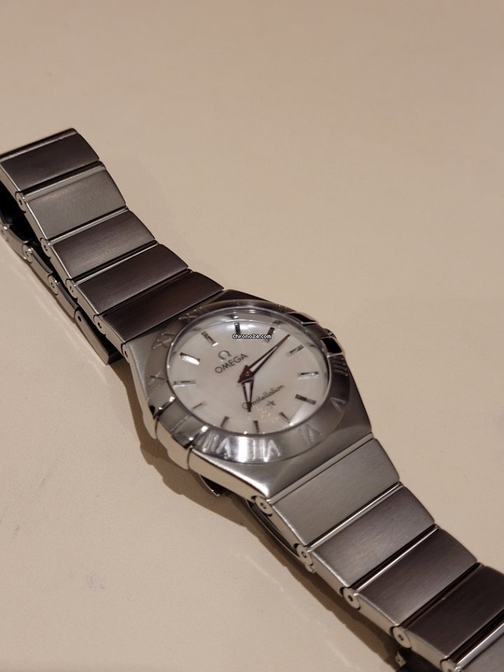 IMG_9081 Omega Constellation Quartz Womens watch Quartz Steel 123.10.27.60.05.001 Replica 4