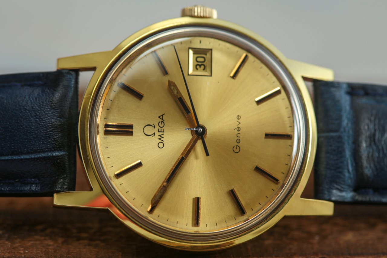 IMG_9081 Omega Geneve Mens watch Unisex Manual winding Gold Steel 166.0117 Replica 4