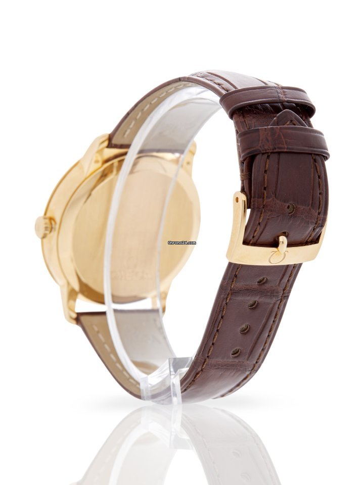IMG_9081 Omega De Ville Prestige Mens watch Unisex Automatic Yellow gold 424.53.40.20.02.002 Replica 4