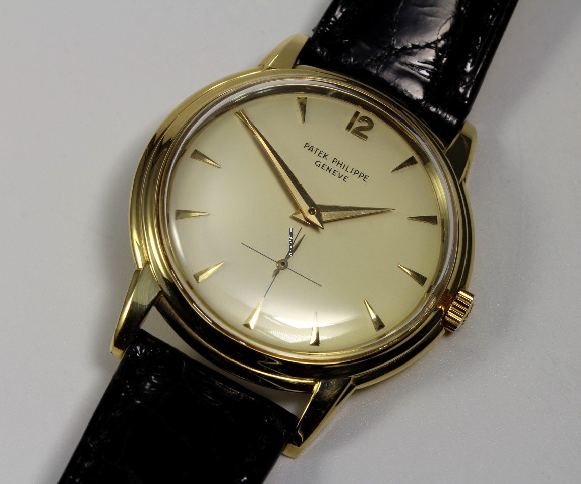 IMG_9081 Patek Philippe Calatrava Mens watch Unisex Manual winding Yellow gold 2525 Replica 4
