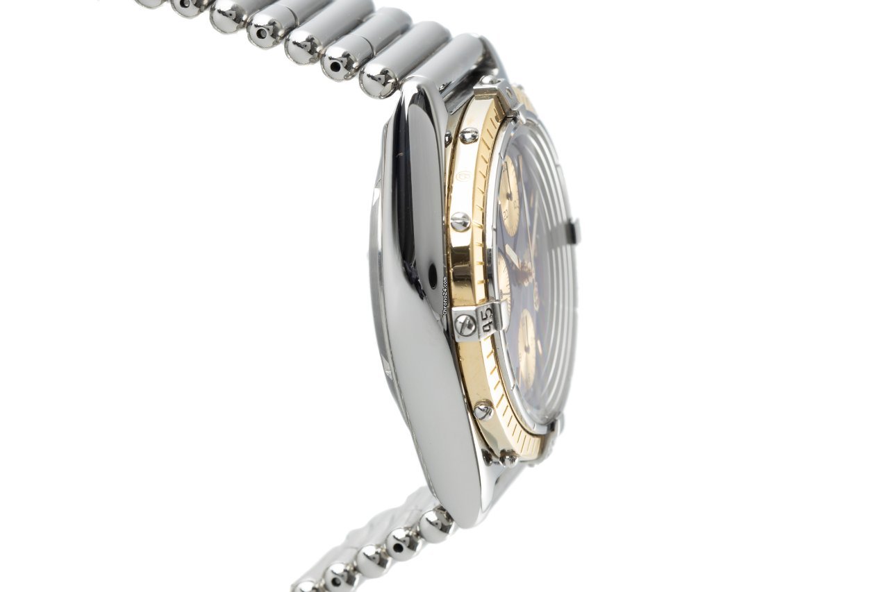 IMG_9081 Breitling Chronomat Mens watch Unisex Automatic Gold Steel D13047 Replica 4