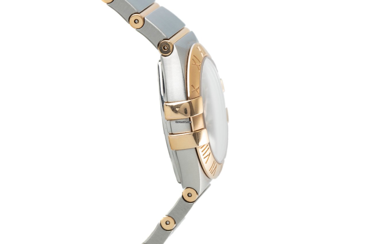 IMG_9081 Omega Constellation Quartz Womens watch Quartz Gold Steel 123.20.27.60.02.001 Replica 4