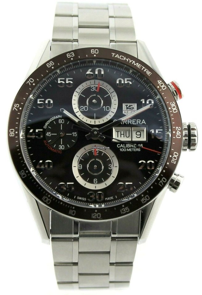 IMG_9081 TAG Heuer Carrera Calibre 16 Automatic Steel CV2A12, Replica 4