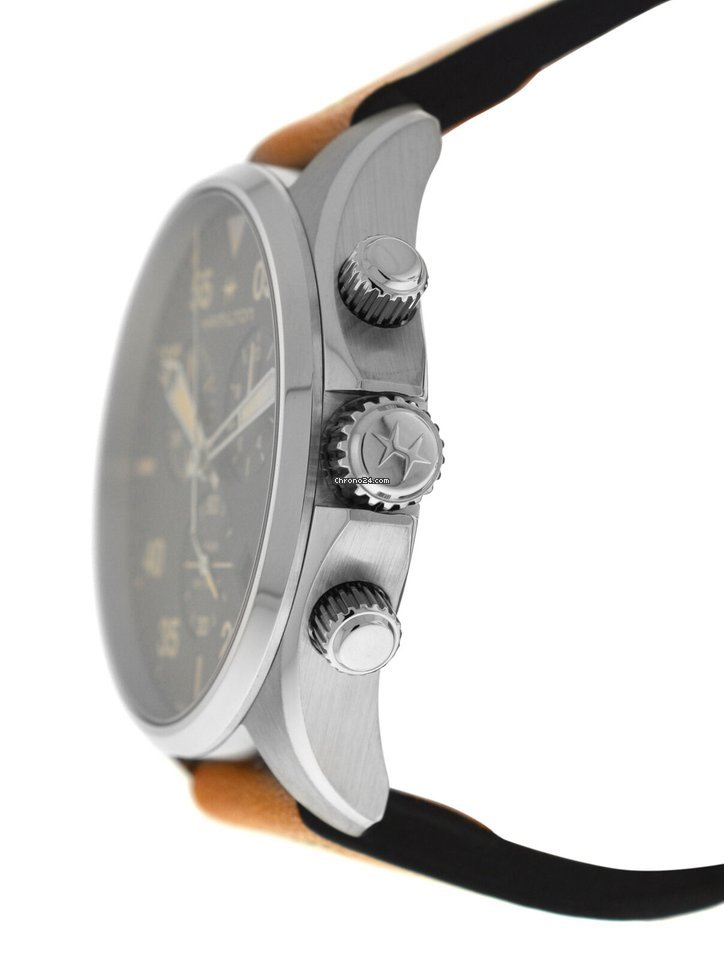 Hamilton Khaki Pilot Mens watch Unisex Quartz Steel H76722531 Replica 4