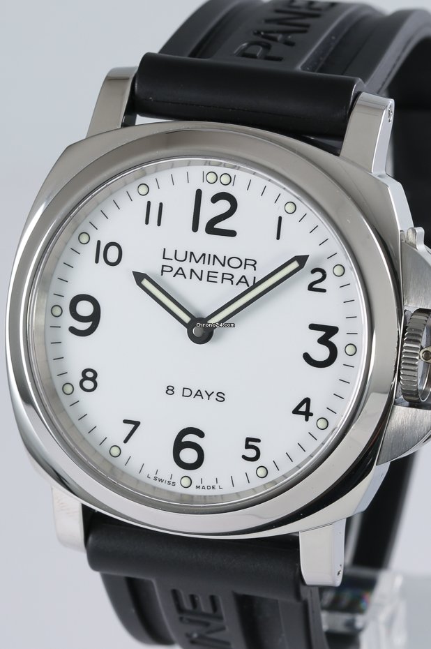 IMG_9081 Panerai Luminor Base 8 Days Mens watch Unisex Manual winding Steel PAM 00561 Replica 4