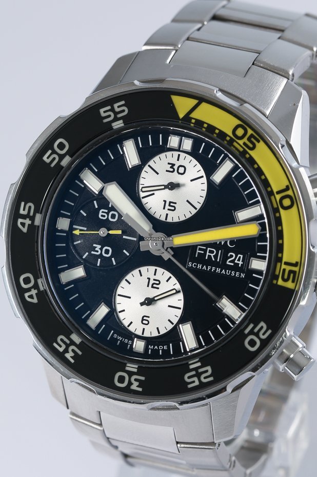 IWC Aquatimer Chronograph Mens watch Unisex Automatic Steel IW376702 Replica 4