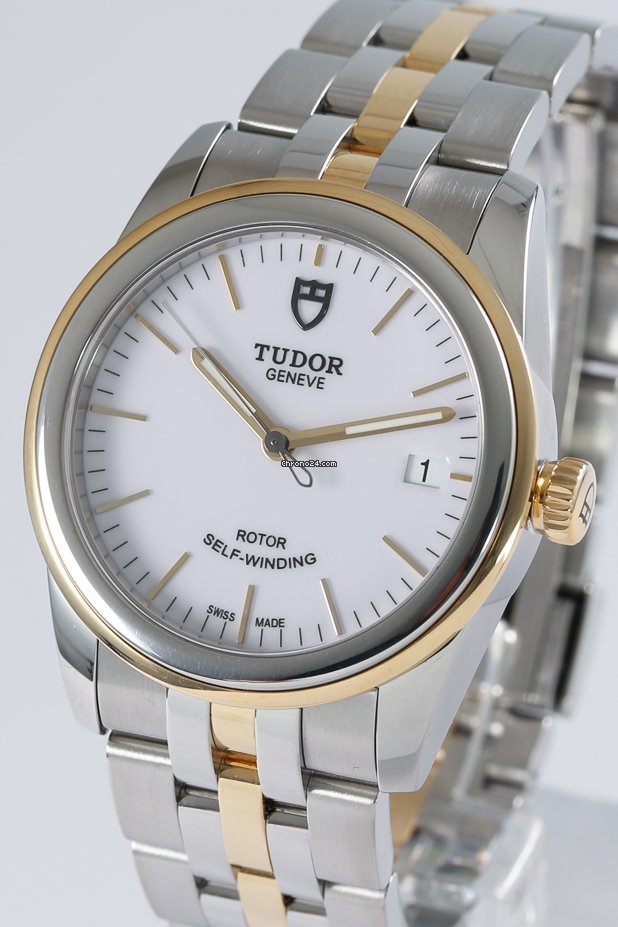 IMG_9081 Tudor Glamour Date Mens watch Unisex Automatic Gold Steel 55003 Replica 4