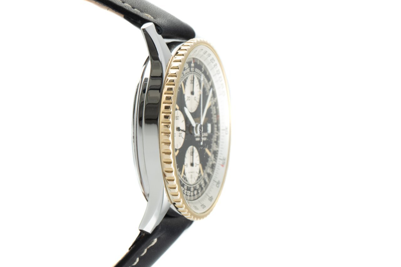 IMG_9081 Breitling Old Navitimer Mens watch Unisex Automatic Gold Steel 81610 Replica 4