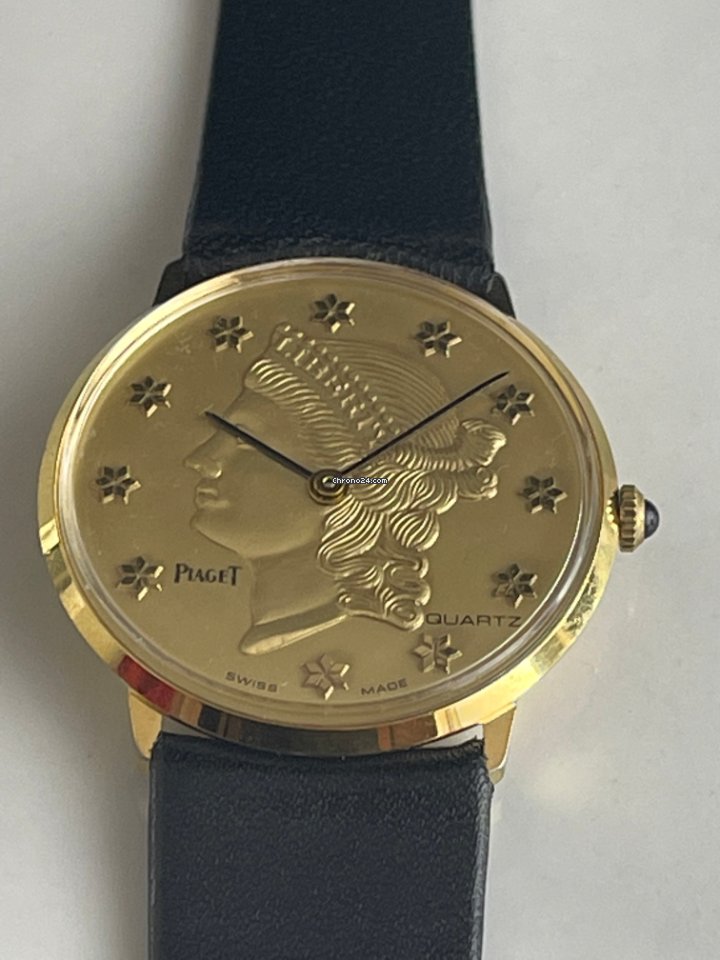 Piaget Mens watch Unisex Quartz Yellow gold 3350 Replica 4