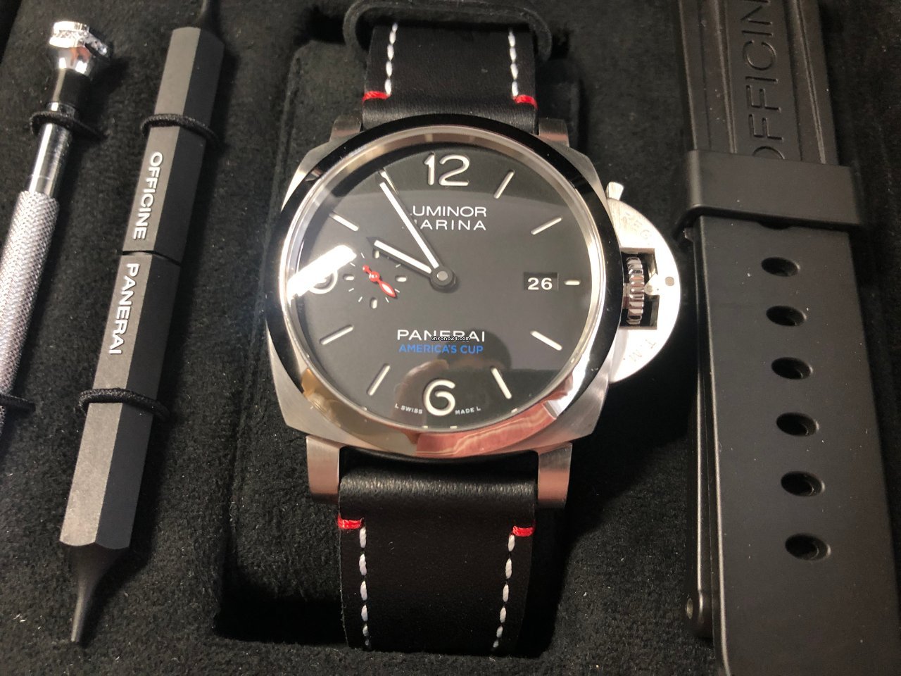 IMG_9081 Panerai Luminor Marina 1950 3 Days Automatic Mens watch Unisex Automatic Steel PAM 00732 Replica 4