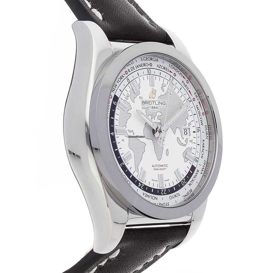 IMG_9081 Breitling Galactic Unitime Mens watch Unisex Automatic Steel WB3510U0 A777 Replica 4