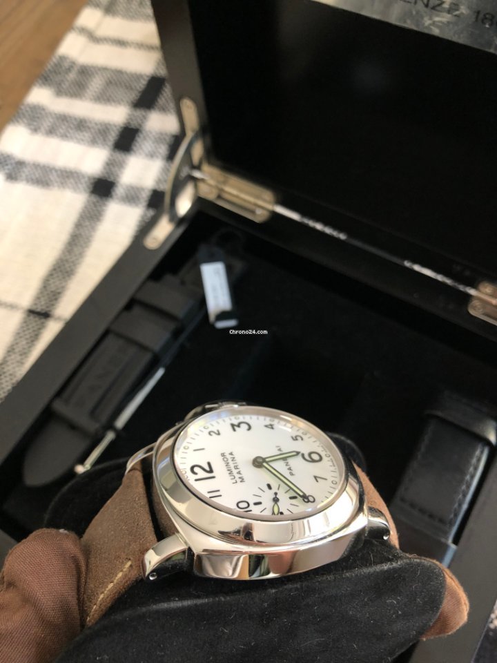 IMG_9081 Panerai Luminor Marina Mens watch Unisex Manual winding Steel OP6518 Replica 4