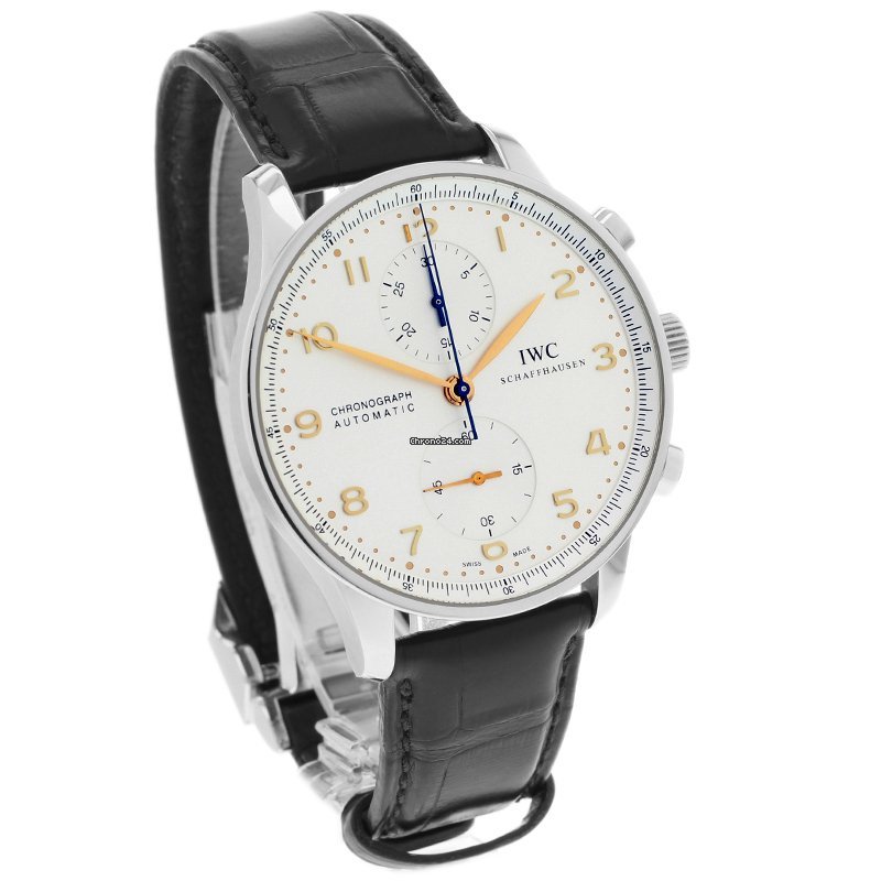 IWC Portuguese Chronograph Mens watch Unisex Steel IW3714-45 Replica 4