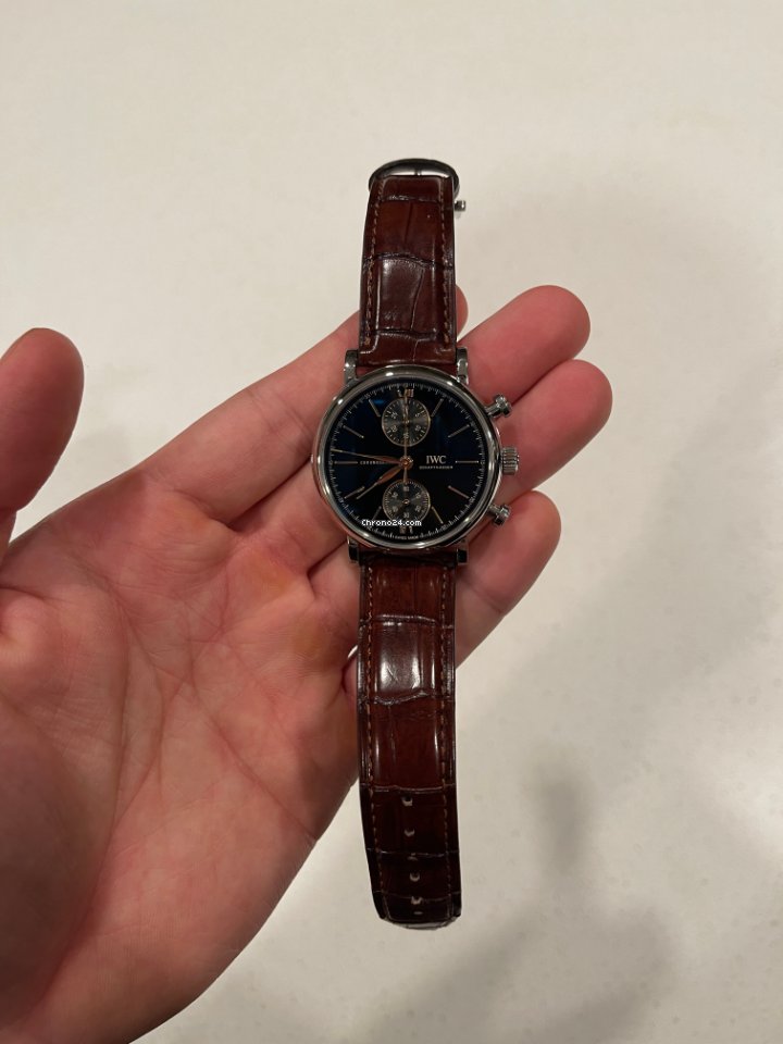 IWC Portofino Chronograph Mens watch Unisex Automatic Steel IW391404 Replica 4