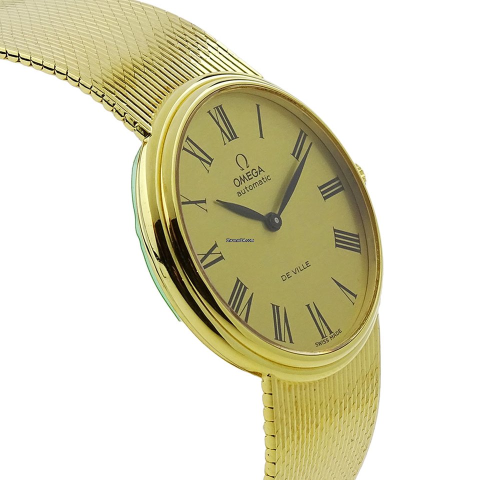 IMG_9081 Omega De Ville Mens watch Unisex Automatic Yellow gold 7284 159 Replica 4