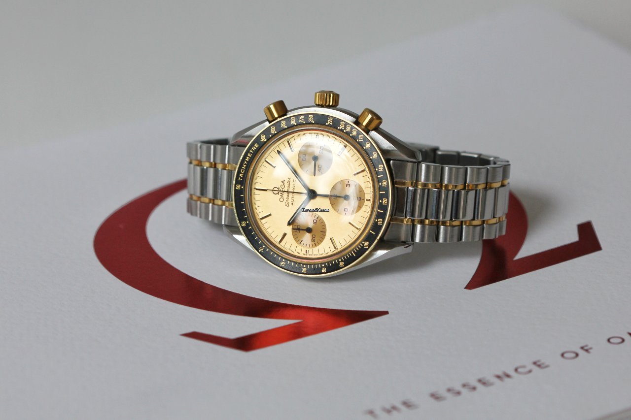 Omega Speedmaster Mens watch Unisex Automatic Gold Steel 3310.10 Replica 4