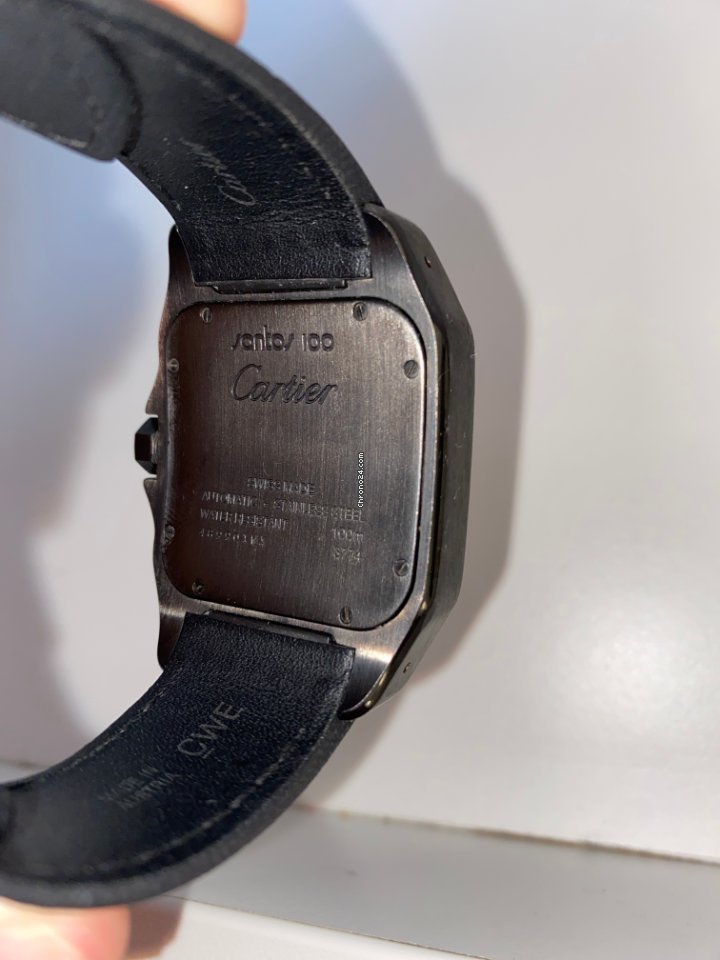 IMG_9081 Cartier Santos 100 Mens watch Unisex Automatic Steel WSSA0006 Replica 4