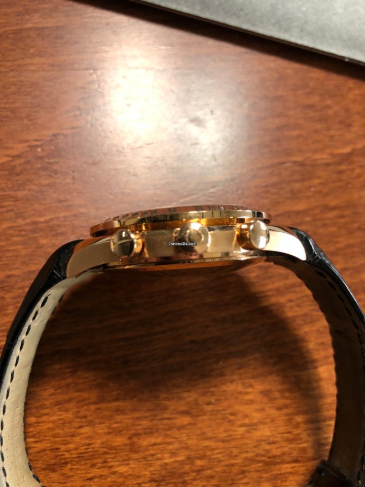IMG_9081 Omega Speedmaster Day Date Mens watch Unisex Automatic Rose gold 1750084 Replica 4