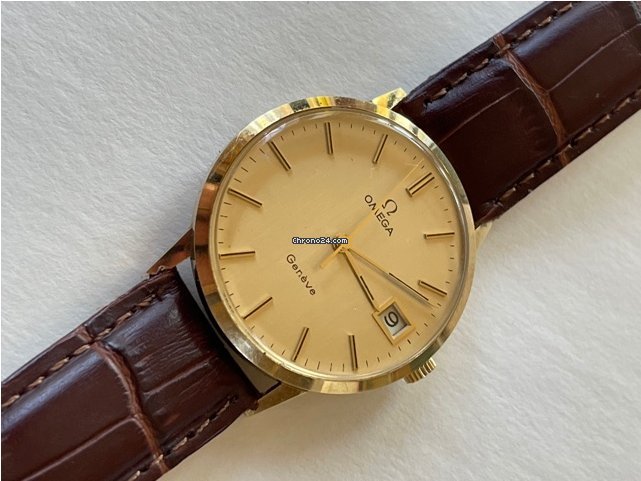 Omega Geneve Mens watch Unisex Manual winding Yellow gold 132 051 Replica 4