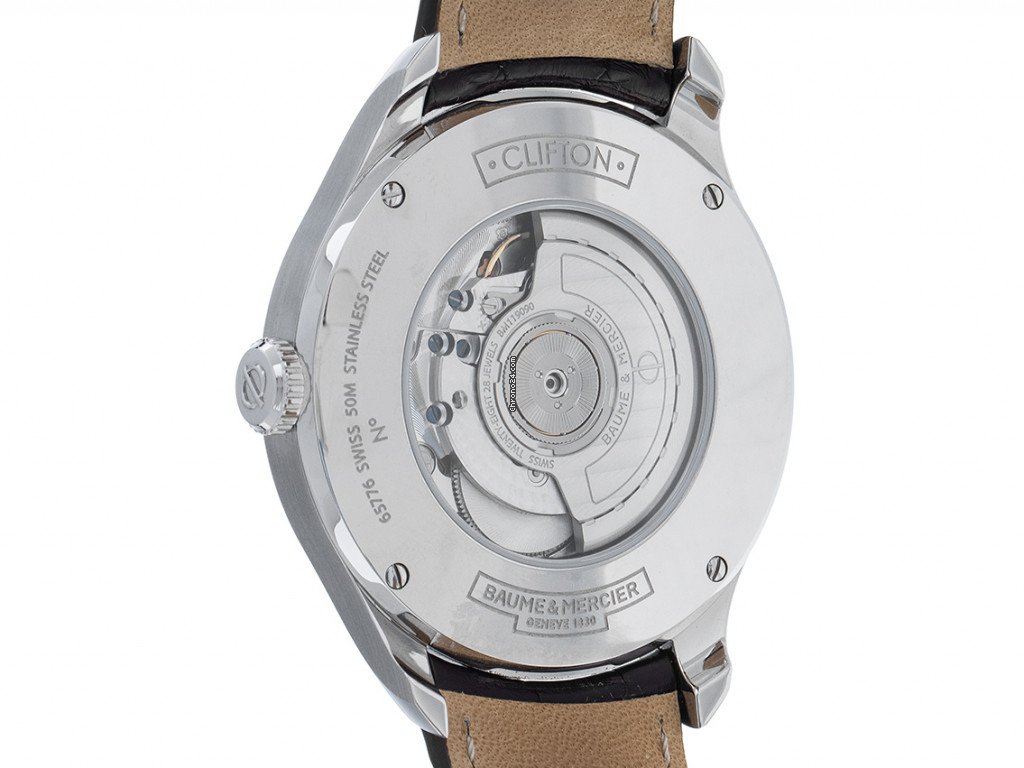 IMG_9081 Baume & Mercier Clifton Mens watch Unisex Automatic Steel MOA 10205 Replica 4