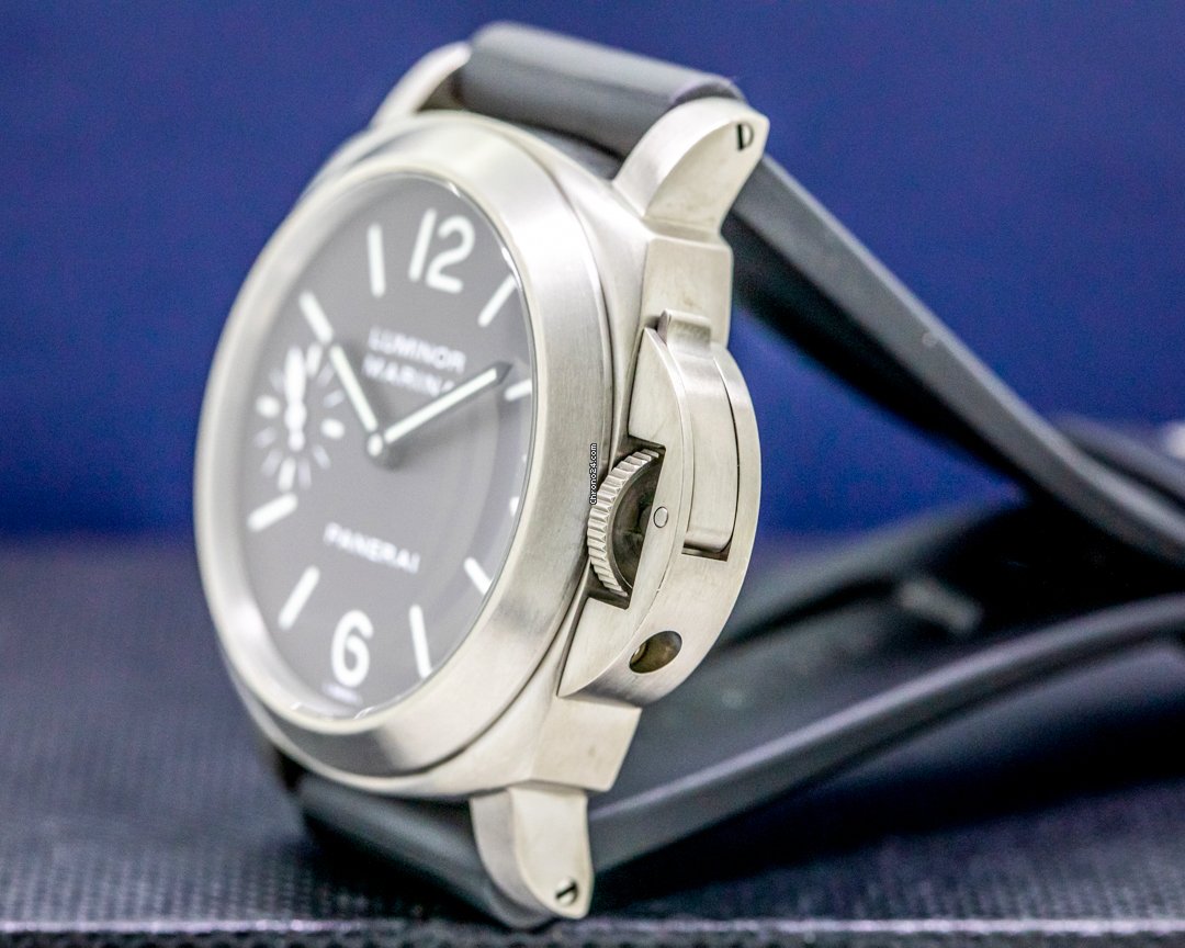 IMG_9081 Panerai Luminor Marina Mens watch Unisex Manual winding Titanium PAM00118 Replica 4