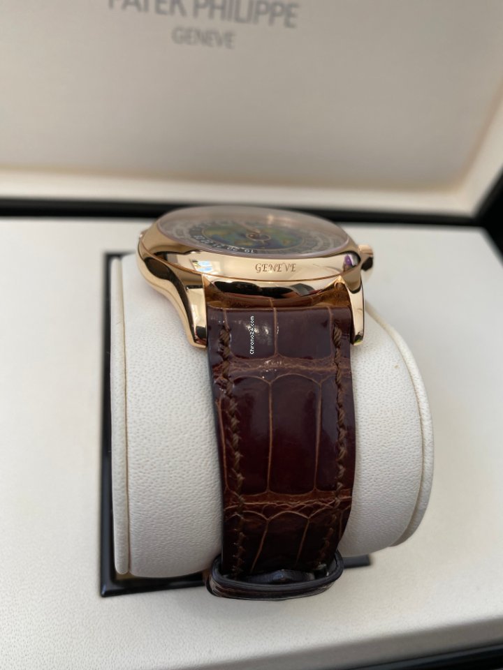 IMG_9081 Patek Philippe World Time Mens watch Unisex Automatic Rose gold 5131R-010 Replica 4