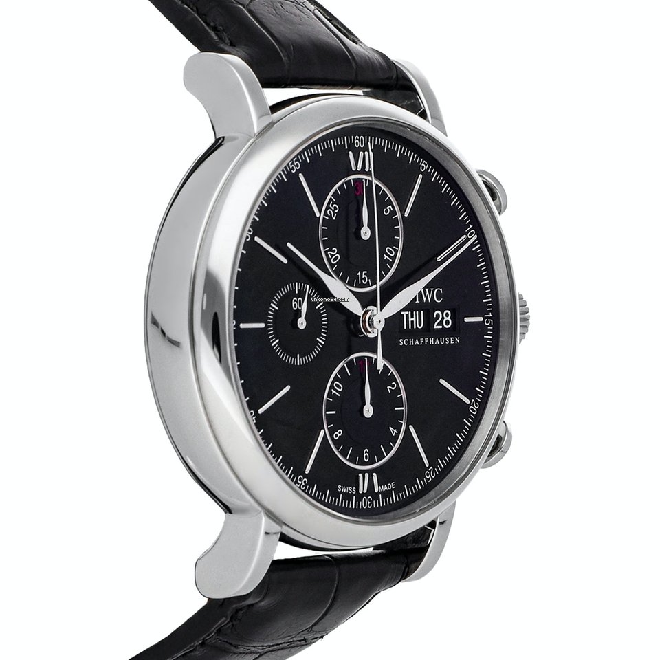 IWC Portofino Chronograph Mens watch Unisex Automatic Steel IW3910-02 Replica 4
