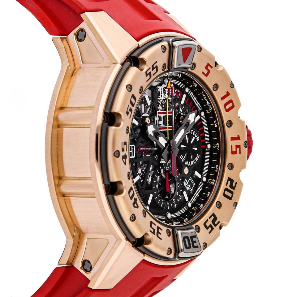 IMG_9081 Richard Mille RM 032 Mens watch Unisex Automatic Rose gold RM 032 RG Replica 4
