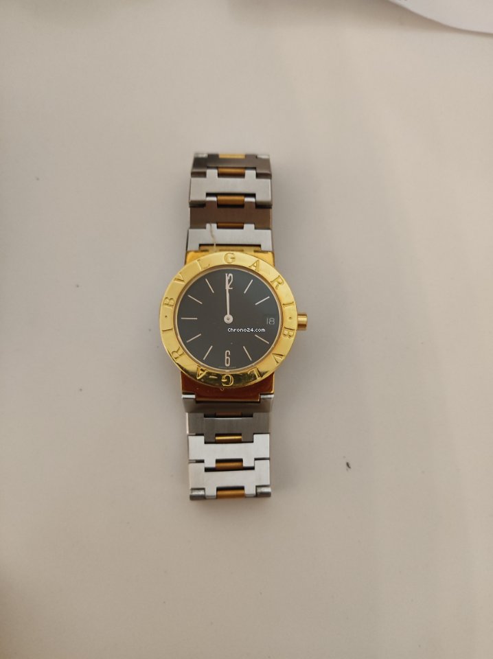 Bulgari Mens watch Unisex Quartz Yellow gold F21680 Replica 4