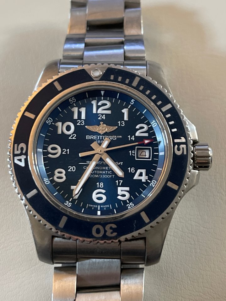 IMG_9081 Breitling Superocean II 44 Mens watch Unisex Automatic Steel A17392D8 C910-162A Replica 4