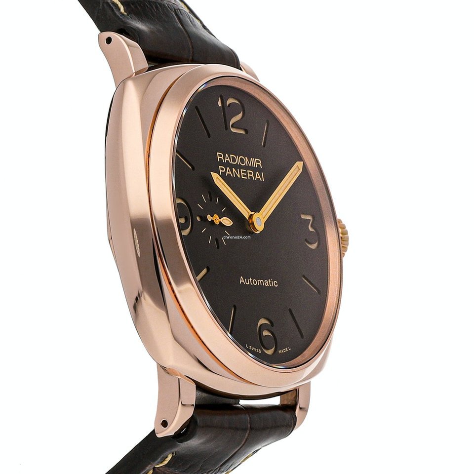IMG_9081 Panerai Radiomir 1940 3 Days Automatic Mens watch Unisex Automatic Rose gold PAM00573 Replica 4