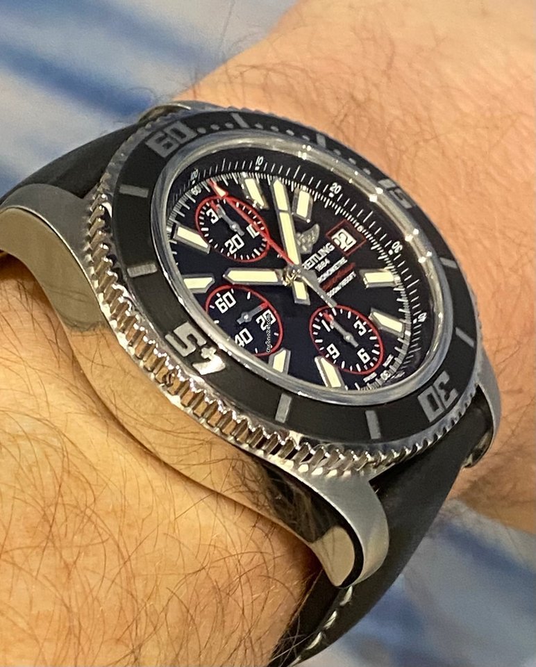 IMG_9081 Breitling Superocean Chronograph II Mens watch Unisex Automatic Steel A1334102 BA81 Replica 4