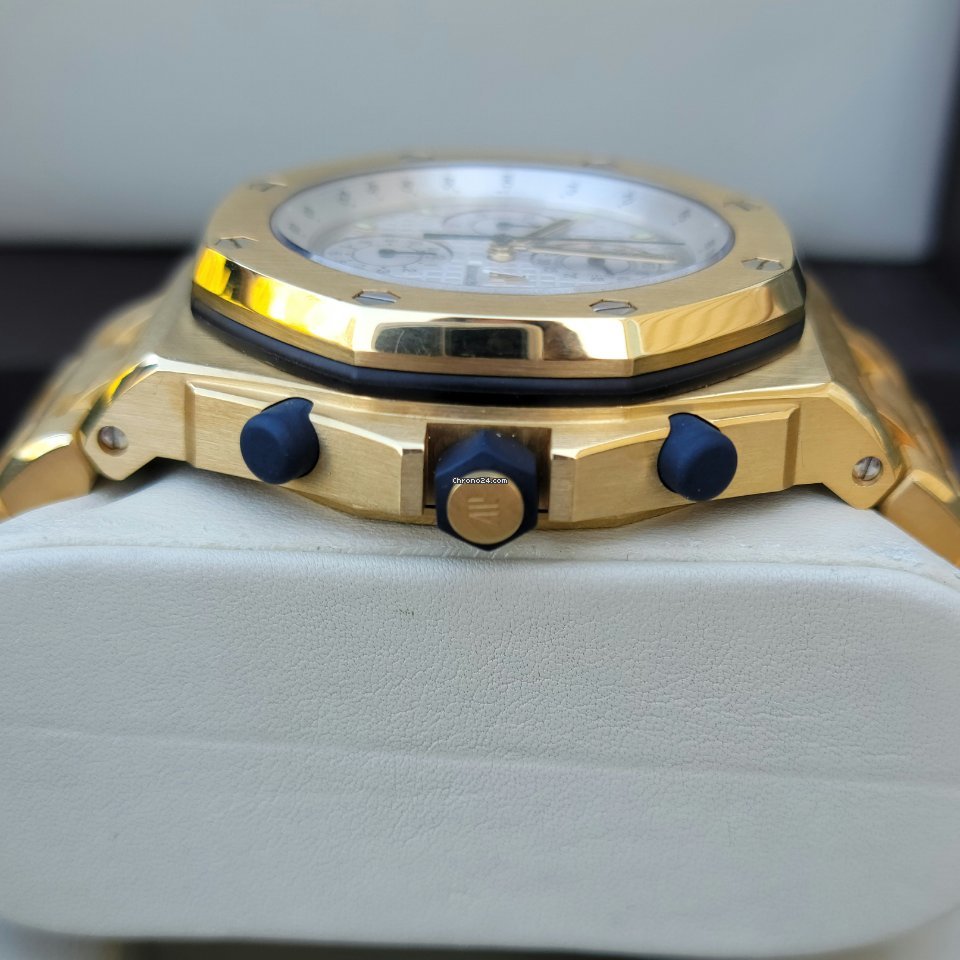 Audemars Piguet Royal Oak Offshore Chronograph Mens watch Unisex Automatic Yellow gold 25721BA.OO.1000BA.03 Replica 4